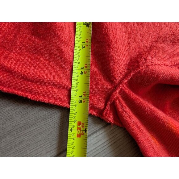 Cynthia Rowley Womens Orange Extrafine Merino Wool Sweater Small - Picture 7 of 8
